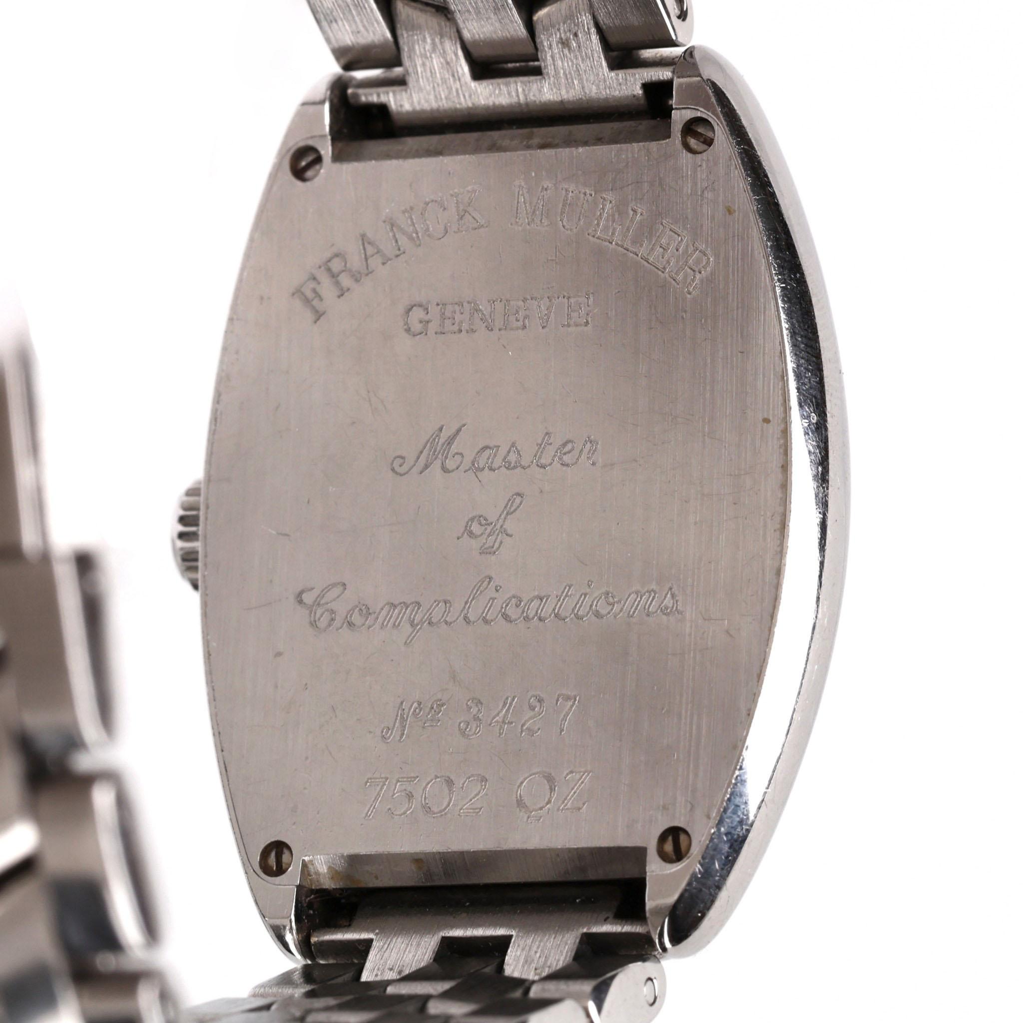 Women's Franck Muller Curvex Master Of Complications In Stainless Steel