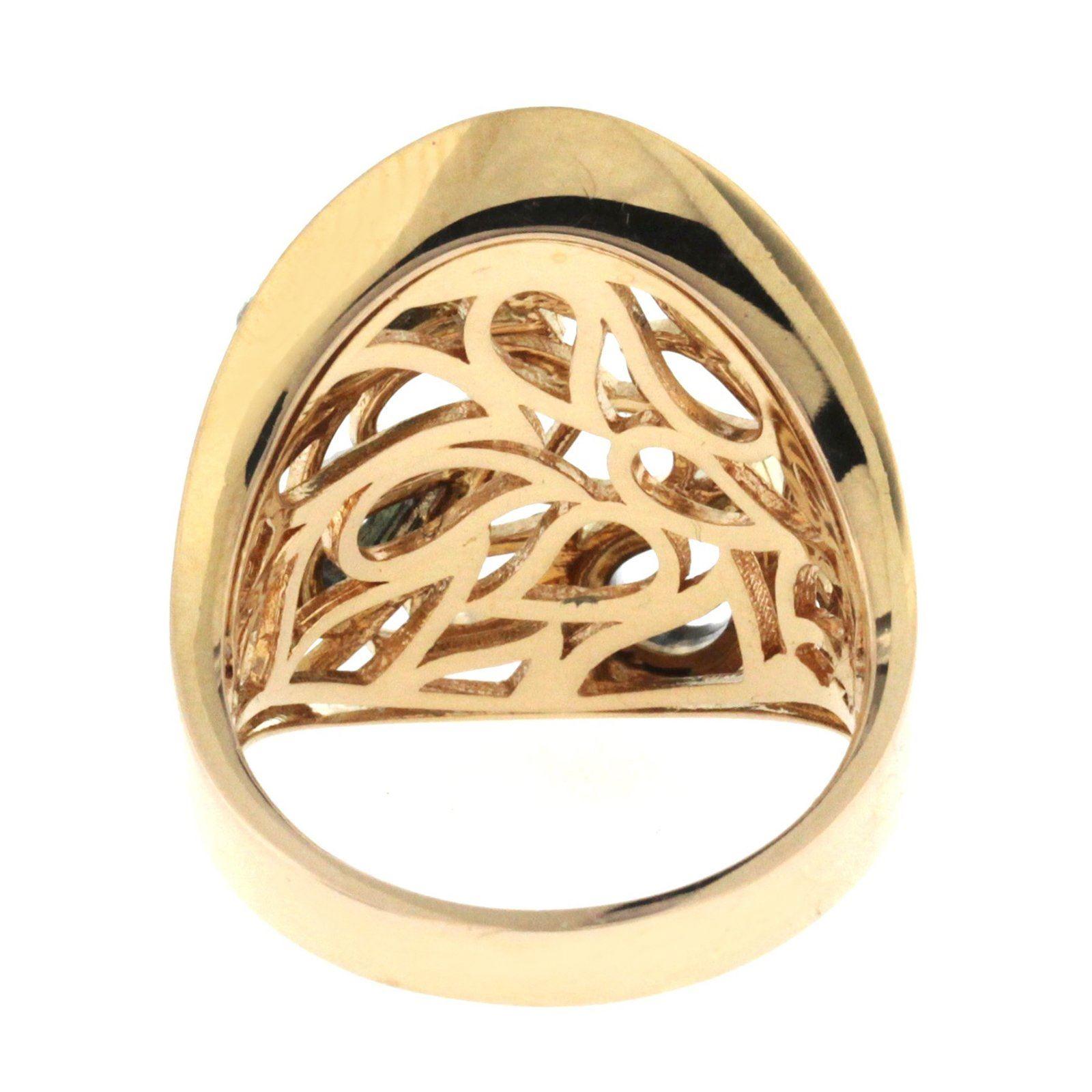 Fancy 0.75 Carat Diamonds in 18 Karat Rose Gold Teardrop Band Ring For Sale 1