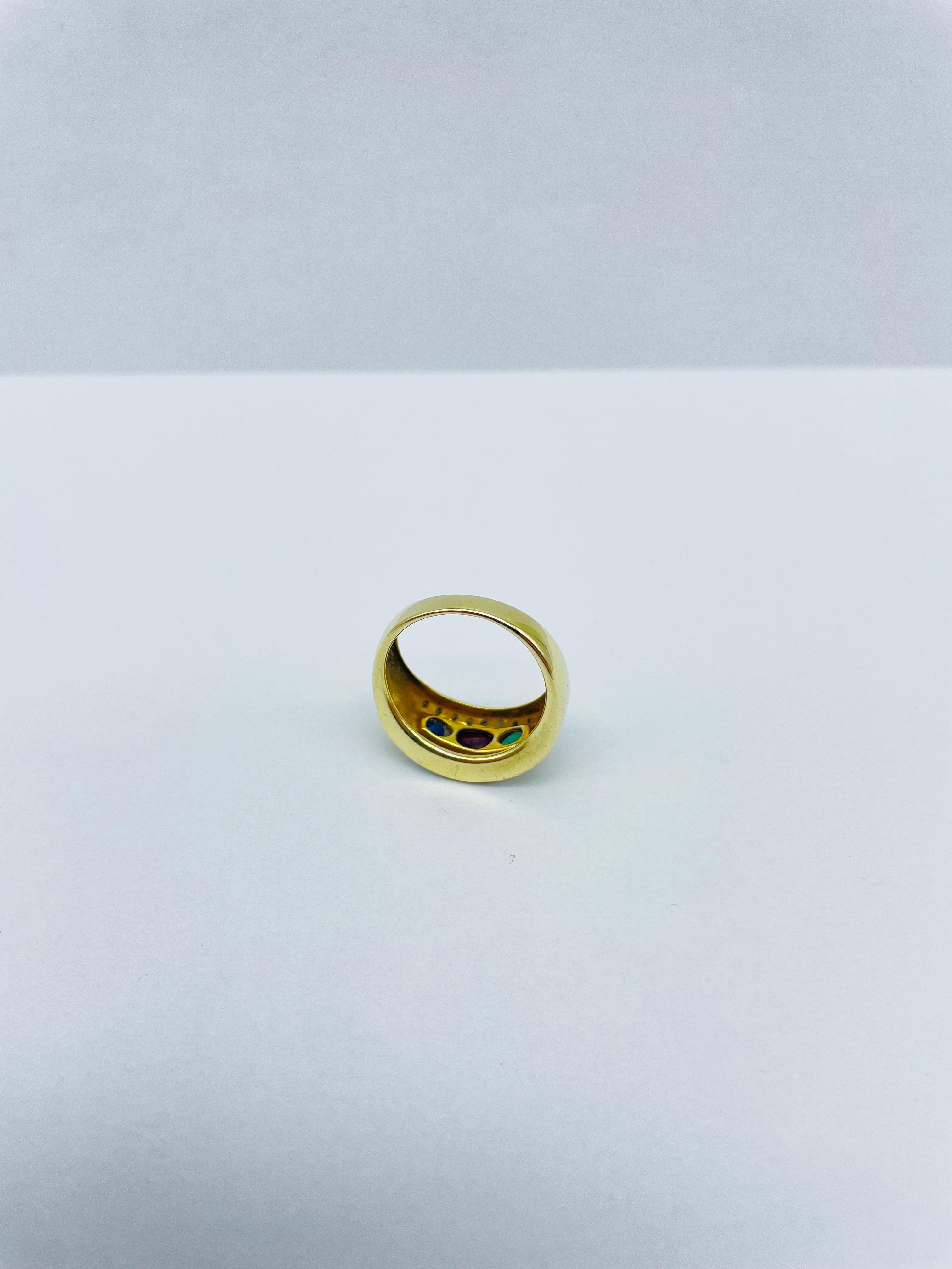 Fancy 14k Yellow Gold Cocktail Ring  For Sale 6