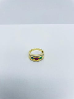 Fancy 14k Yellow Gold Cocktail Ring