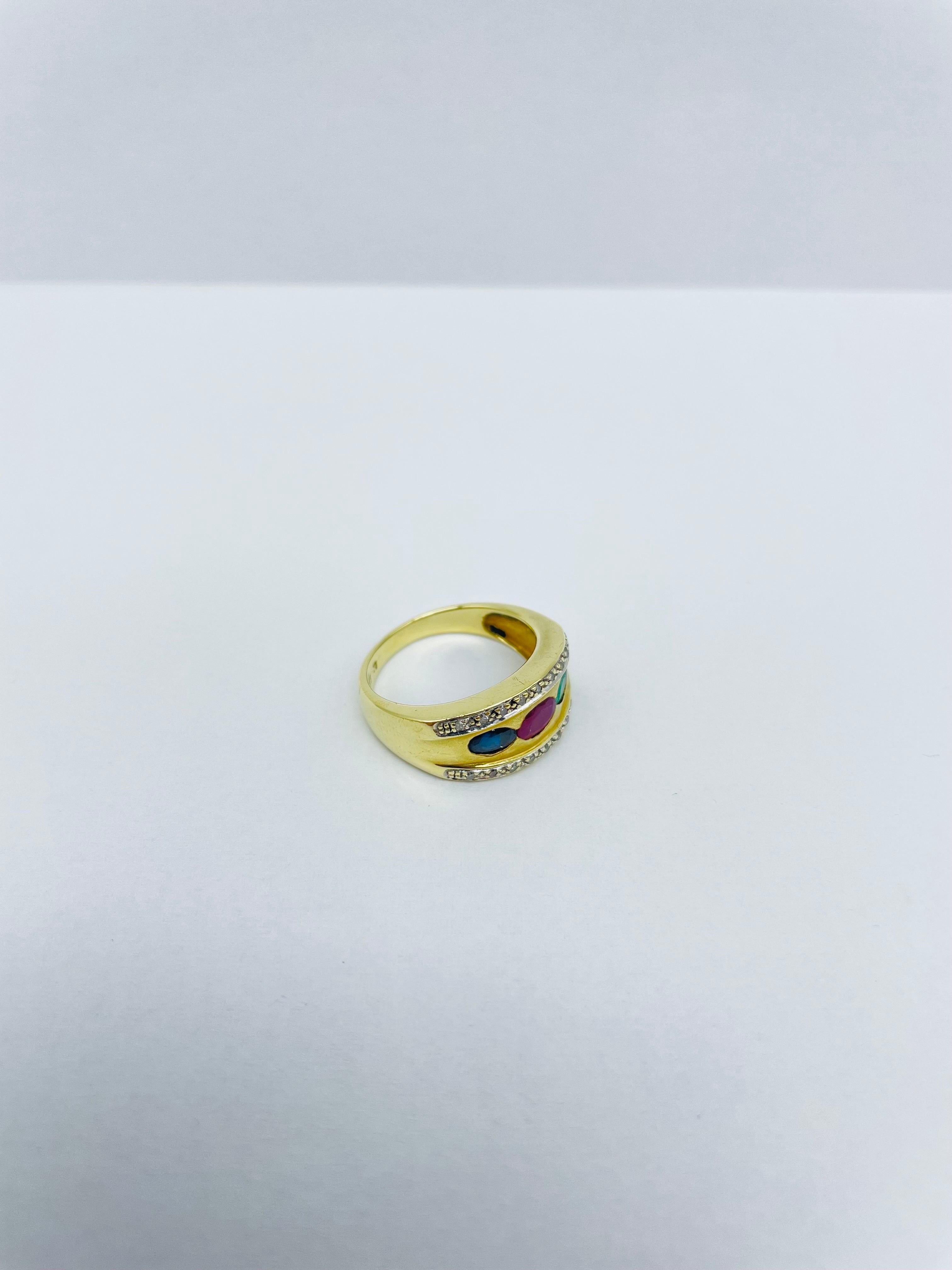Fancy 14k Yellow Gold Cocktail Ring  In Good Condition For Sale In Berlin, BE