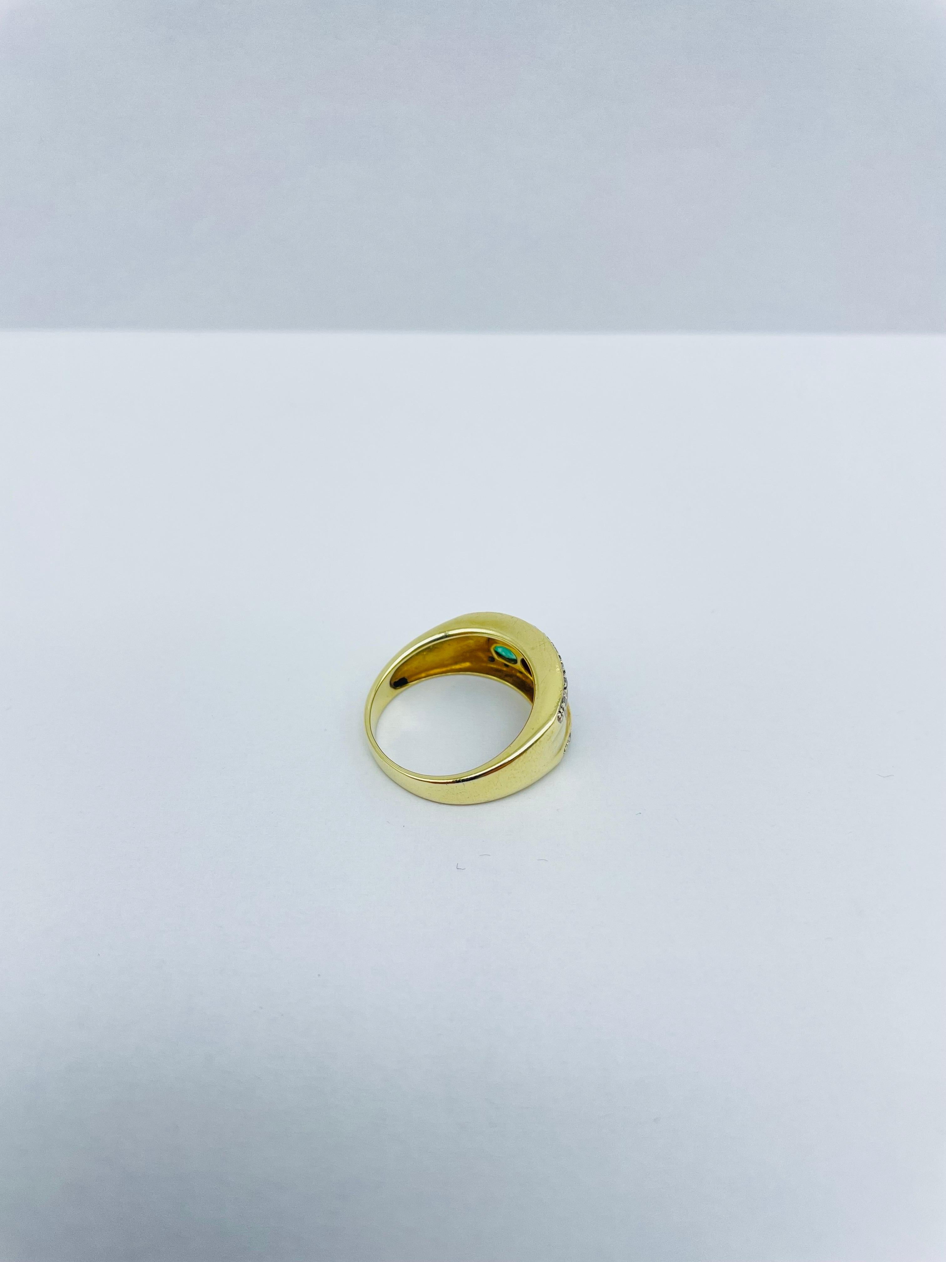 Fancy 14k Yellow Gold Cocktail Ring  For Sale 1