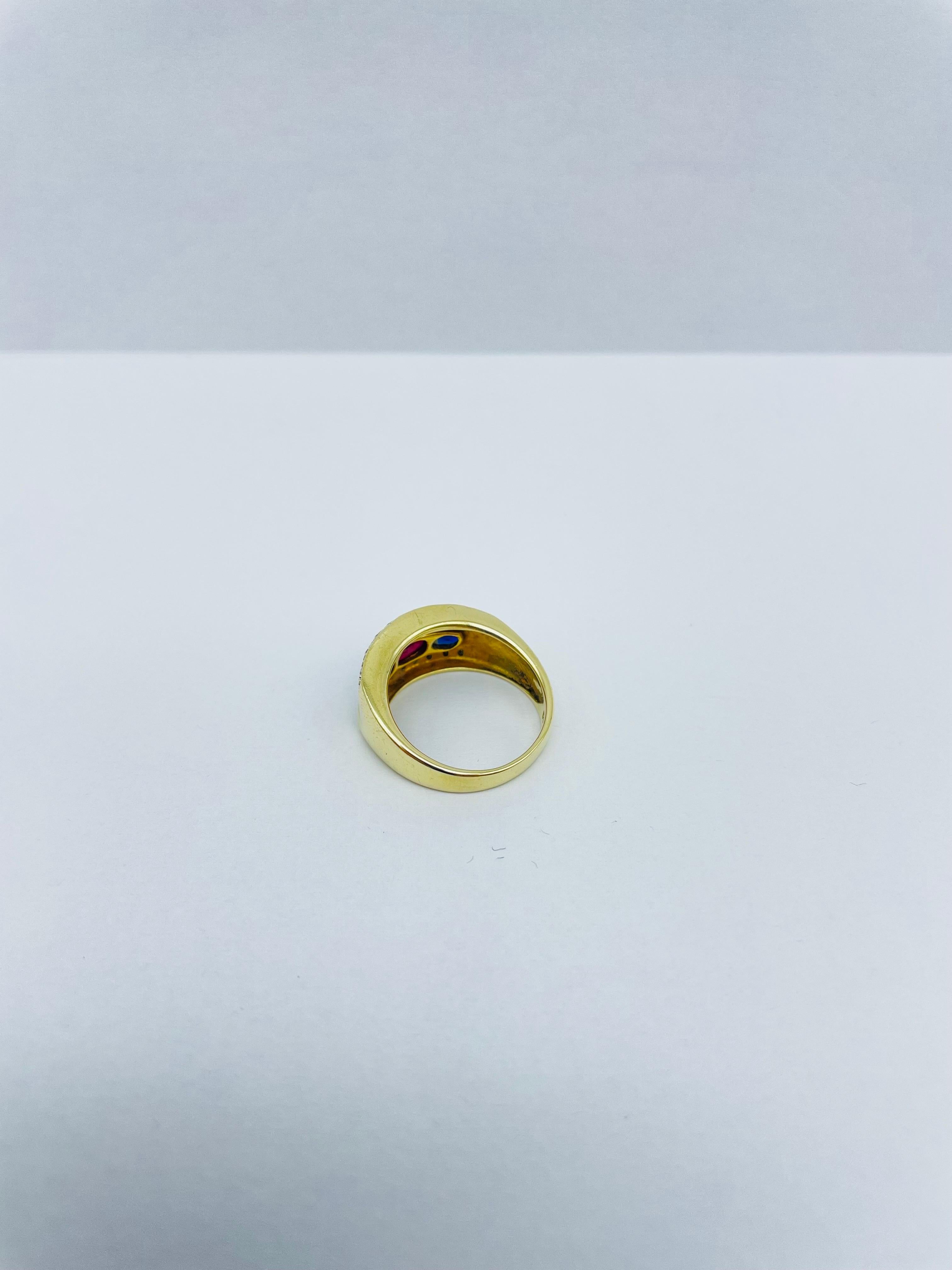 Fancy 14k Yellow Gold Cocktail Ring  For Sale 3