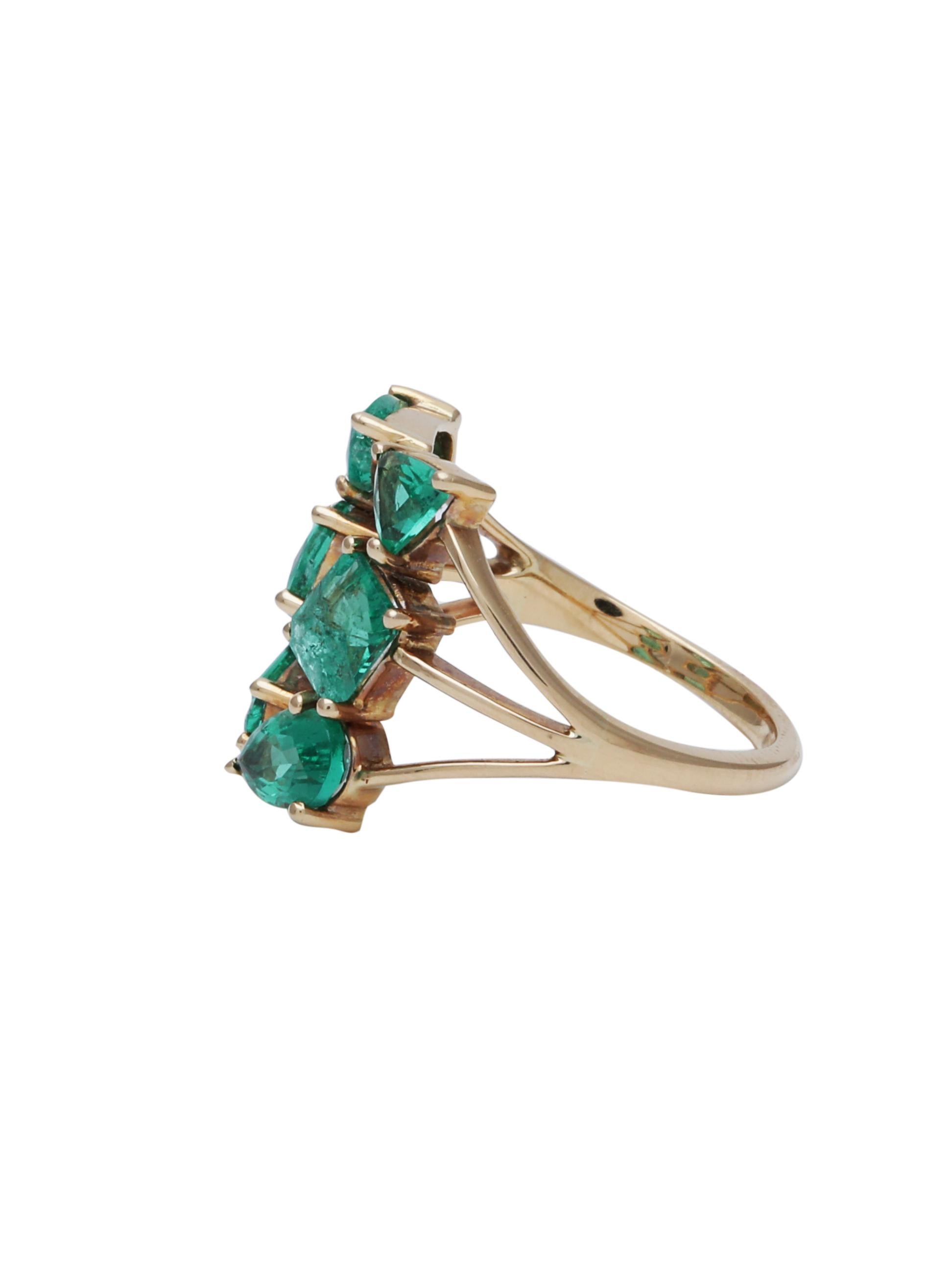 fancy emerald ring