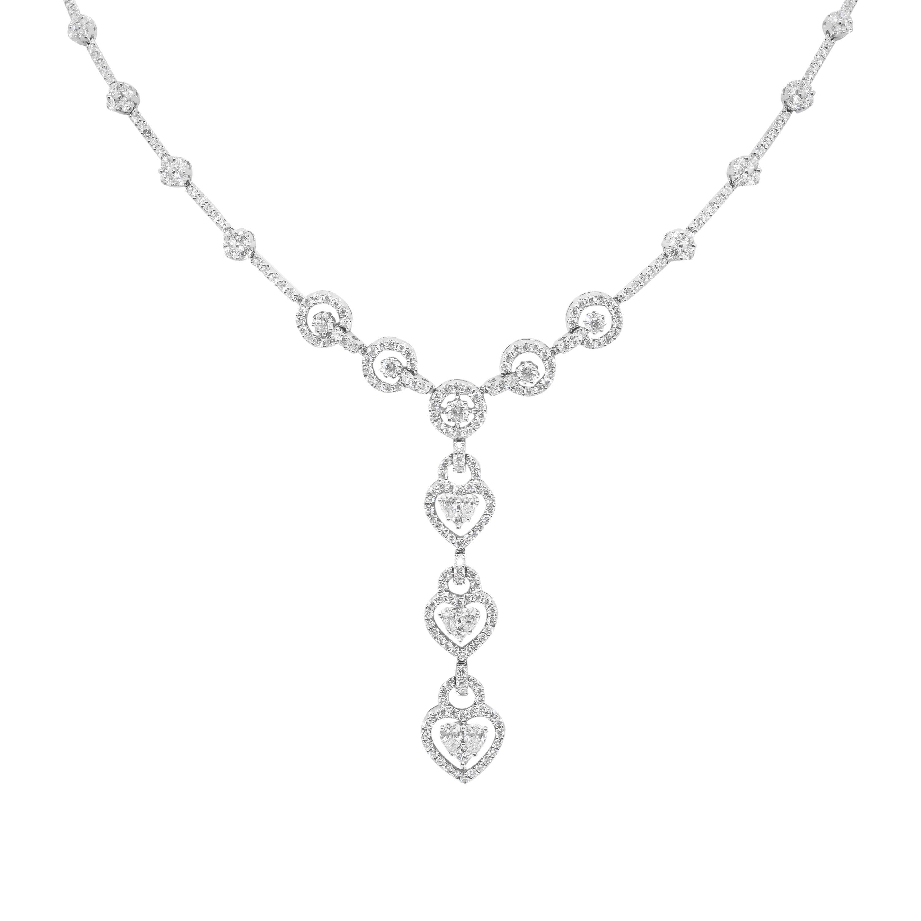 two stone diamond necklace