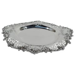 Fancy Antique American Sterling Silver Serving Dish by Howard & Co