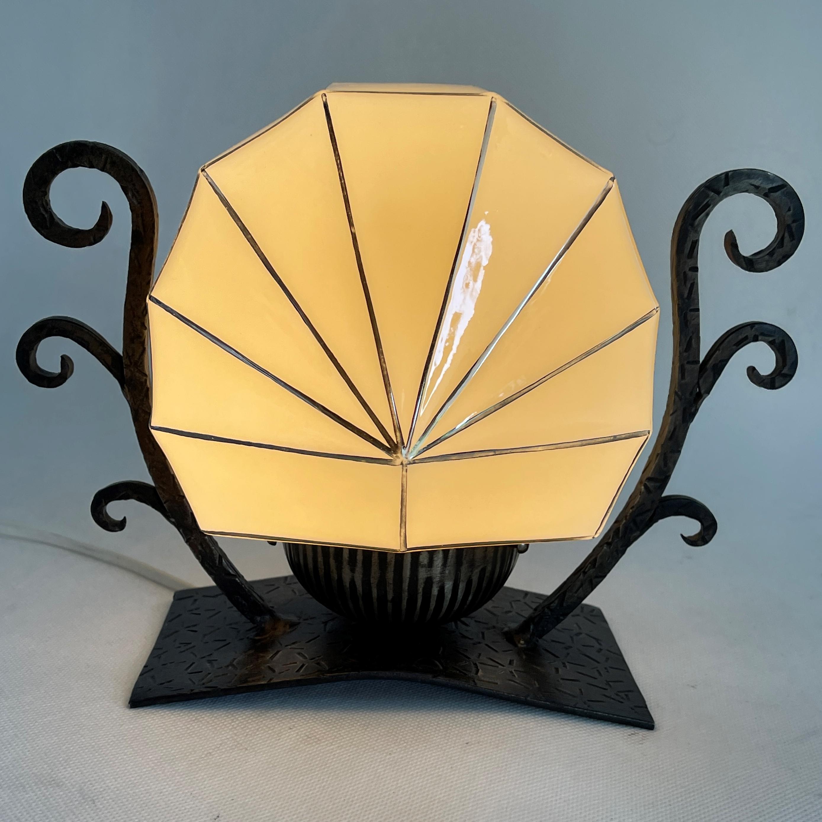 French fancy ART DECO table lamp glass ball beautiful desk lamp
