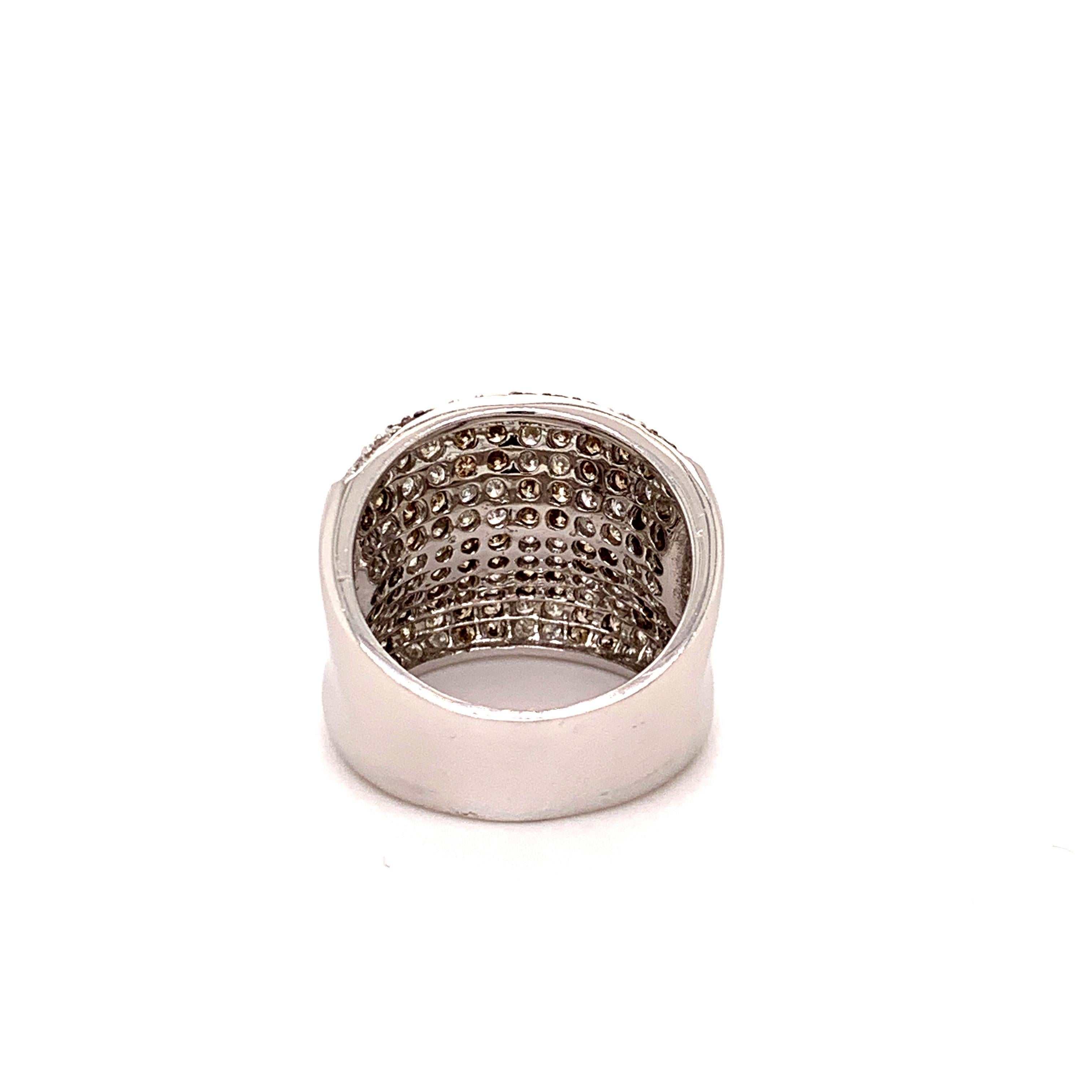 Contemporary Fancy Brown 1.21 Carat Diamond Cocktail Ring