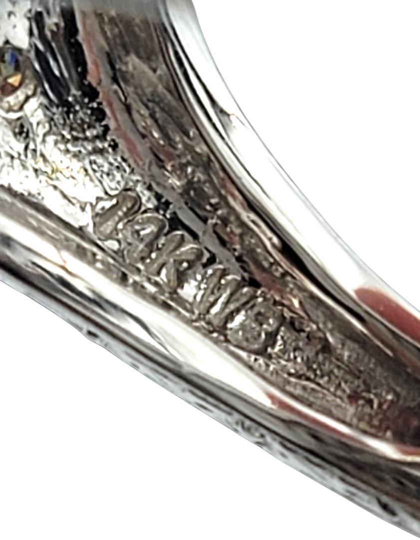 Donna Fancy Brown and White Diamond Graduated Dome Ring in 14 Karat White Gold in vendita