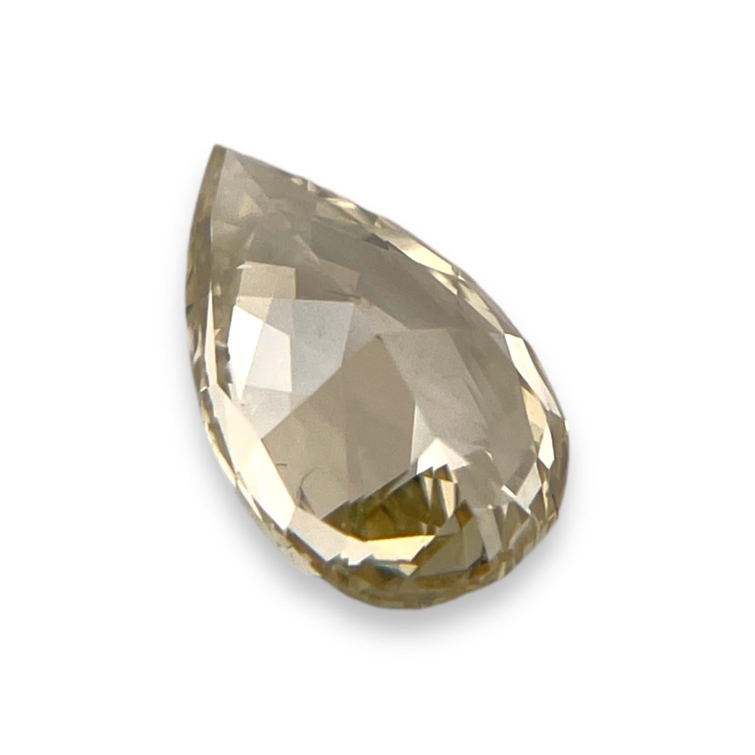 Diamante natural de 1,21 ct con certificado GIA amarillo verdoso pardusco fantasía Moderno en venta
