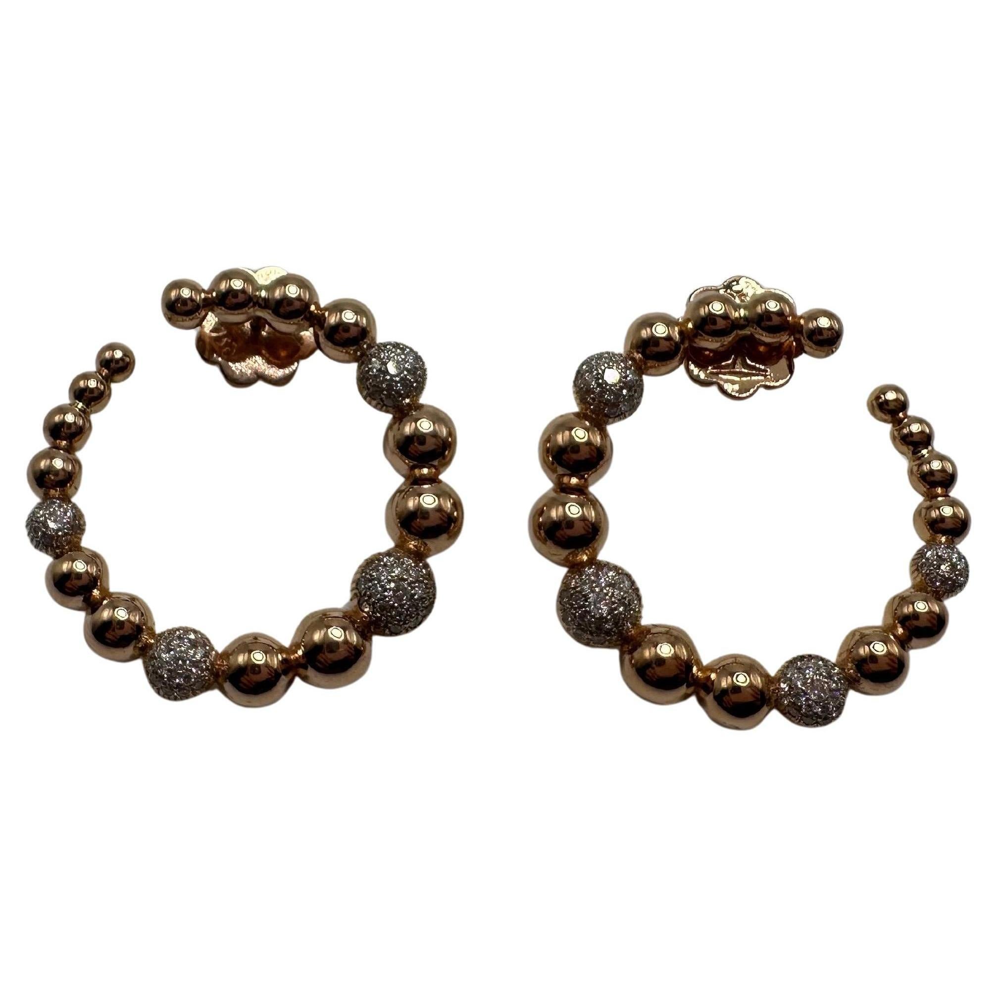 Boucles d'oreilles bulle fantaisie 2024 best seller diamant boucles d'oreilles en or 14 carats en vente