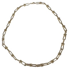 Fancy Kette Halskette aus massivem Gold 14KT Gliederhalskette mit individuellem Design