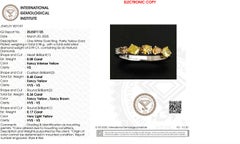 Fancy Color Natural Diamond Multi Shape Band Ring in 14k Solid Gold (Certified)