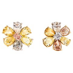 Fancy Colored Diamond Earrings
