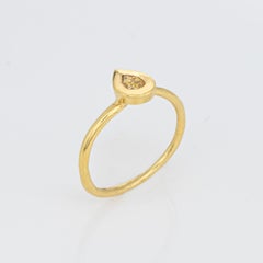 Fancy Colored Diamond Ring Sz 7 Stacking Band 18k Yellow Gold Fine Jewelry