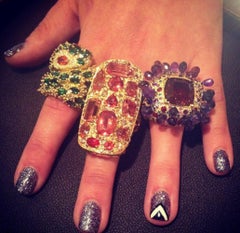 Fancy-Colored Sapphire Mythology Collection Medusa Ring by Madstone