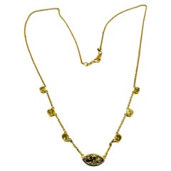 Fancy Coloured Diamond and Fancy Shape Diamond by the Yard Necklace