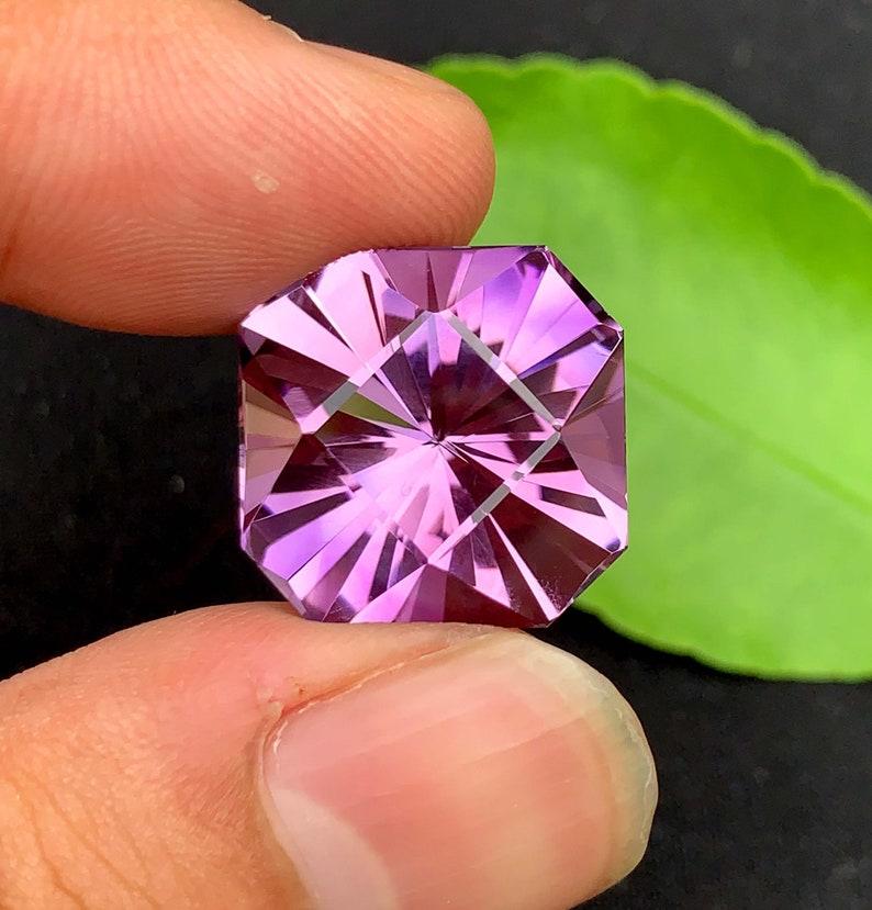 Women's or Men's Fancy Cut Amethyst Citrine Gemstone Reverse Pair: February Birthstone For Sale