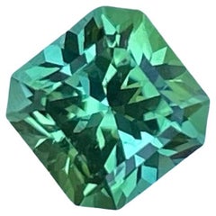 Fancy Cut Mint Green Tourmaline 1.80 Carats Flawless Loupe Clean for Jewelry