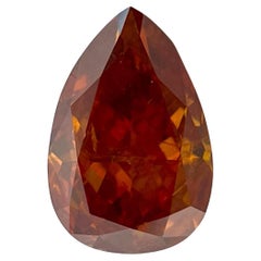 Fancy Deep Brownish Orange GIA Certified 0.93 ct Natural Diamond