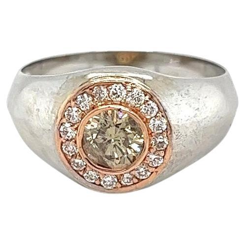 Bague en diamant fantaisie, 14kt 