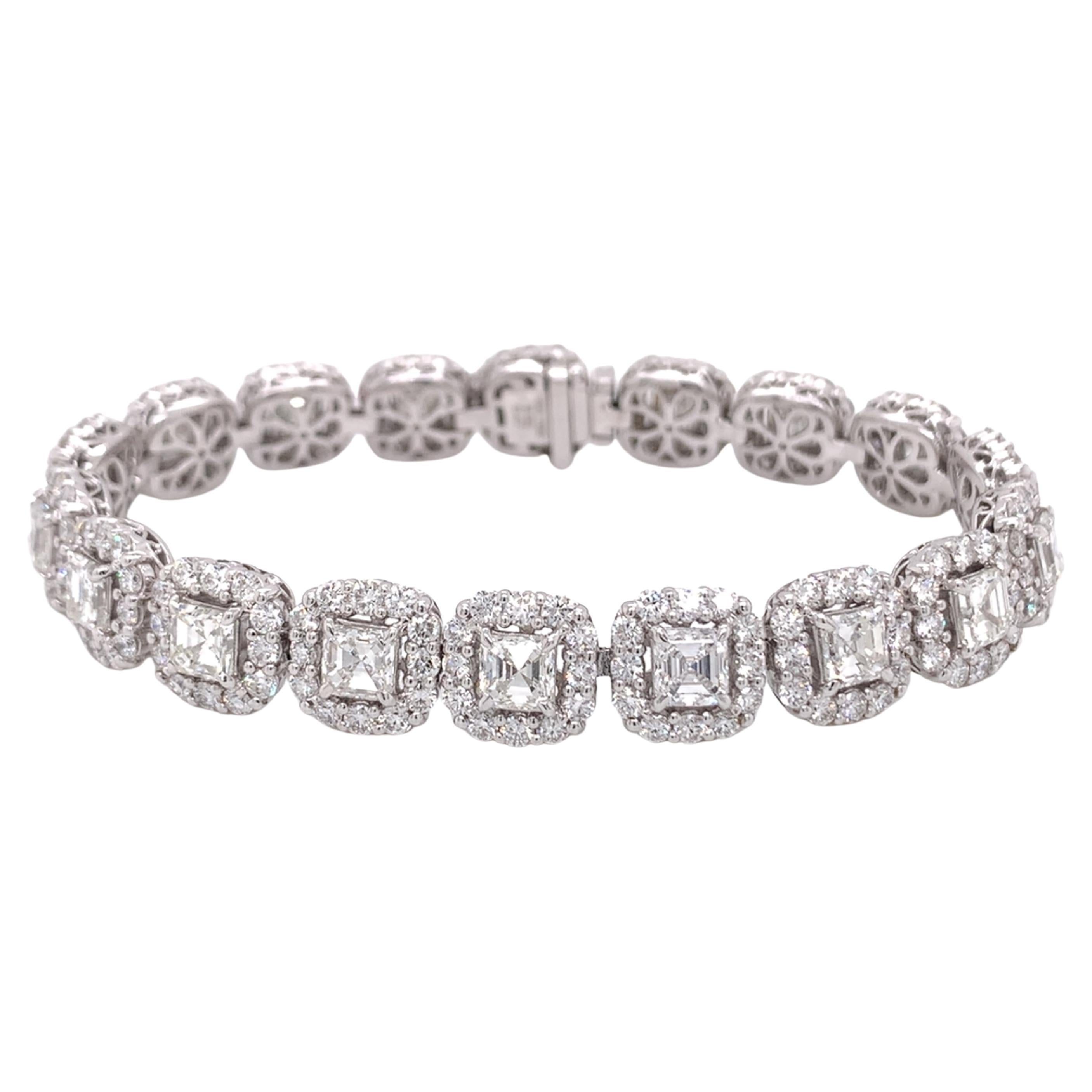 Fancy Yellow Gold with Diamonds Tennis Bracelet For Sale at 1stDibs ...
