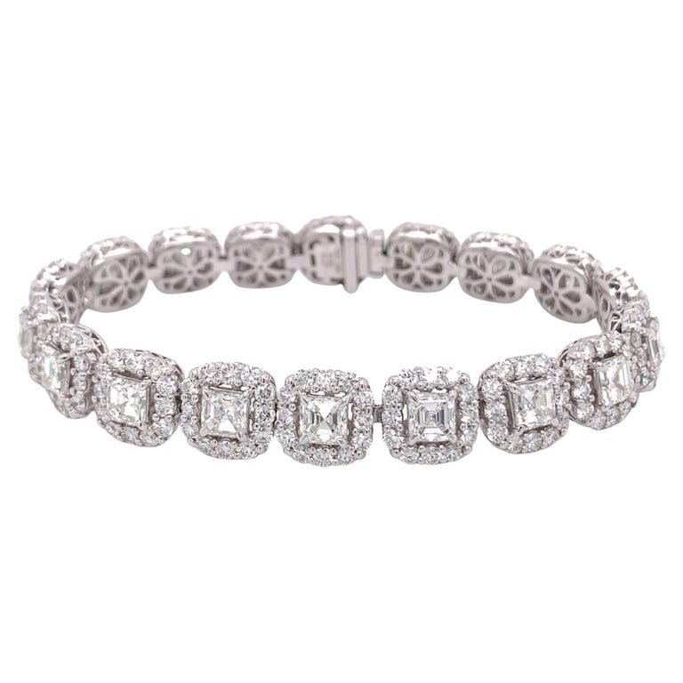 Fancy Diamond Tennis Bracelet For Sale at 1stDibs