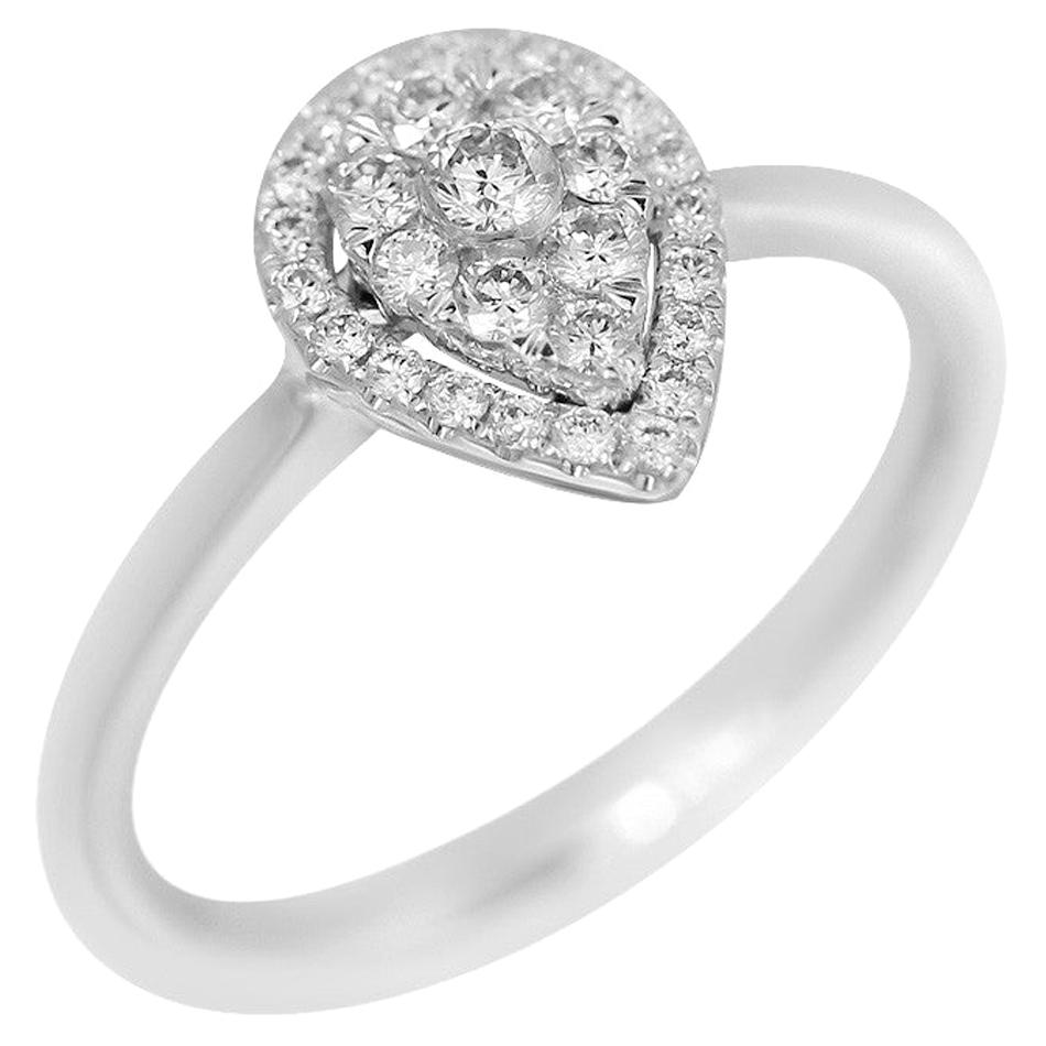 Fancy Diamond White Gold Ring