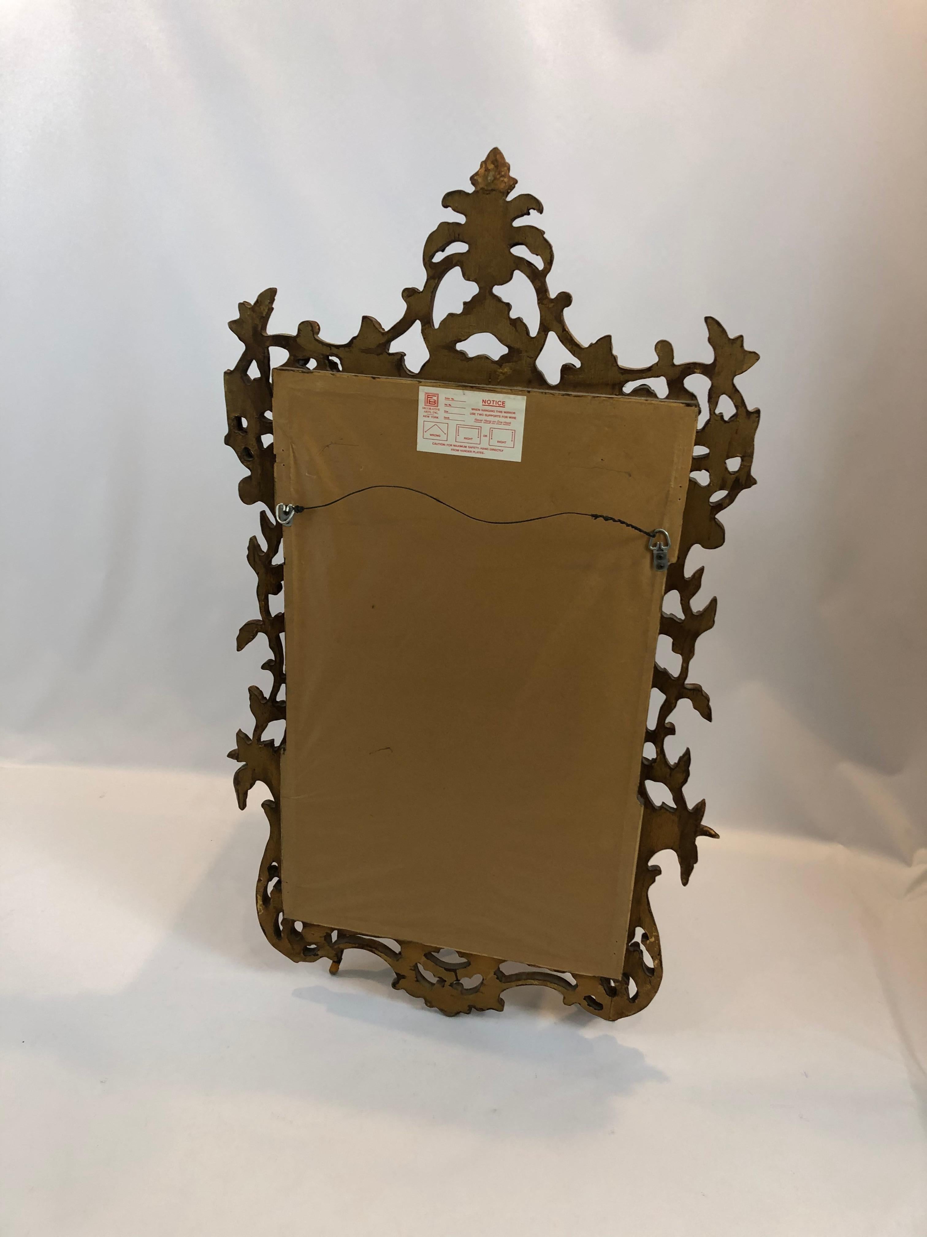 Fancy French Style Giltwood Mirror by Friedman Brothers For Sale 2