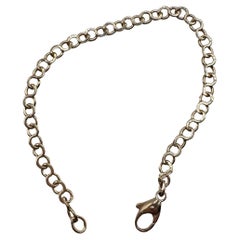 Fancy gold bracelet solid 14KT loop bracelet link bracelet