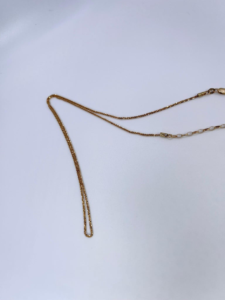 Fancy Gold Chain 10KT Yellow Gold Sparkling Diamond Chain Necklace ...