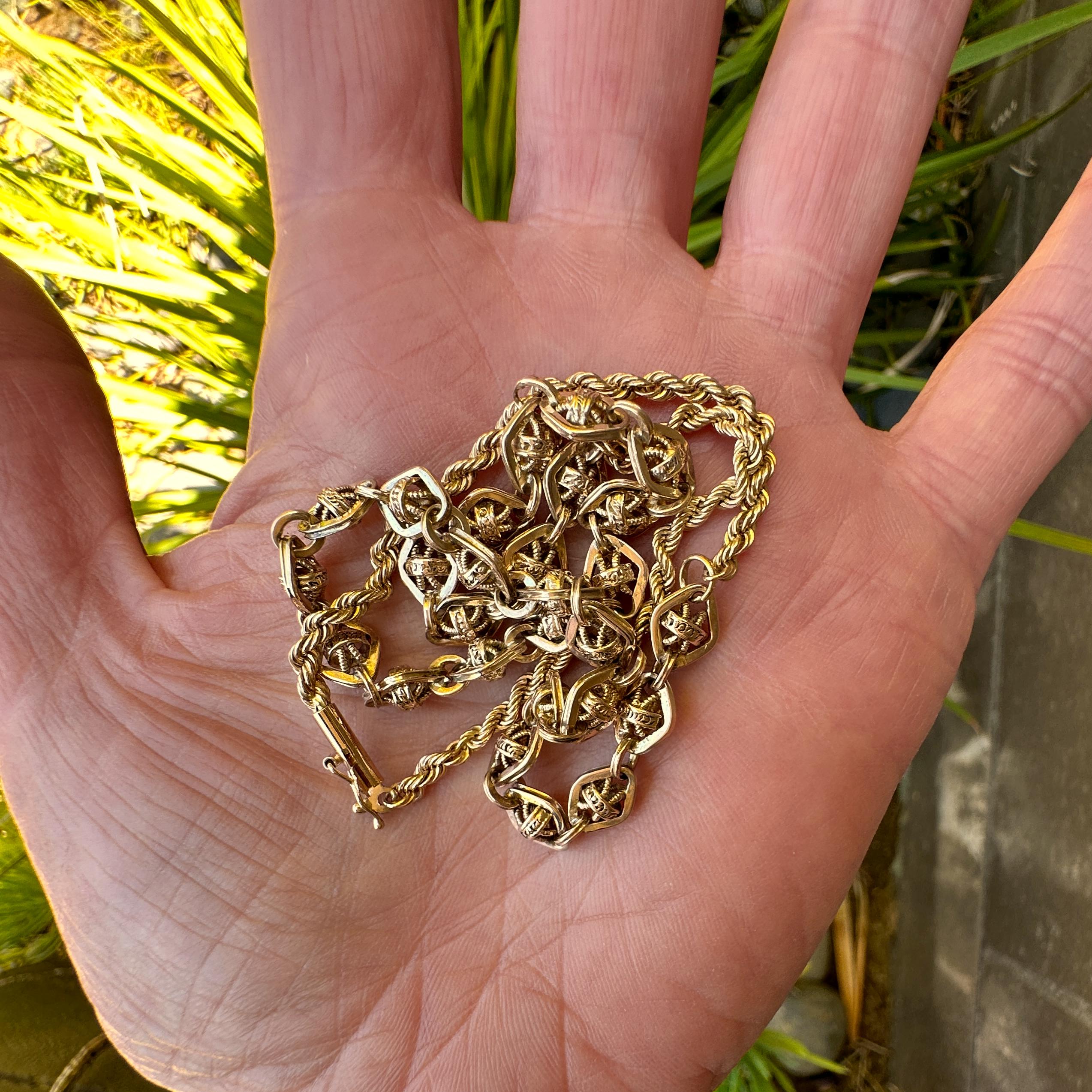 Women's Fancy Gold Link Chain Segment Converted to 16