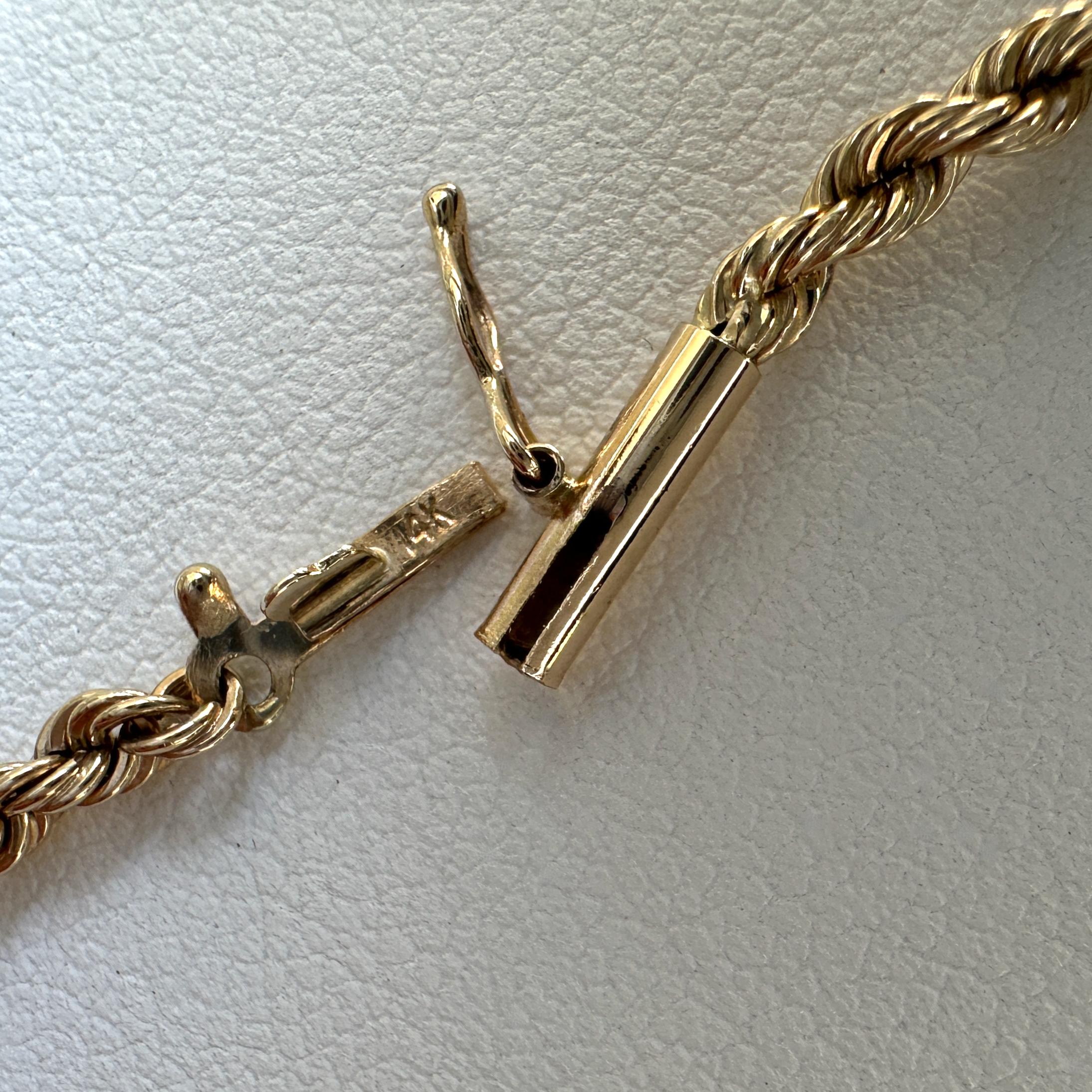 Fancy Gold Link Chain Segment Converted to 16