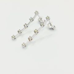 Fancy Green Diamond Earrings 0.25 Ct Fancy Intense Green/VS 18k Gold