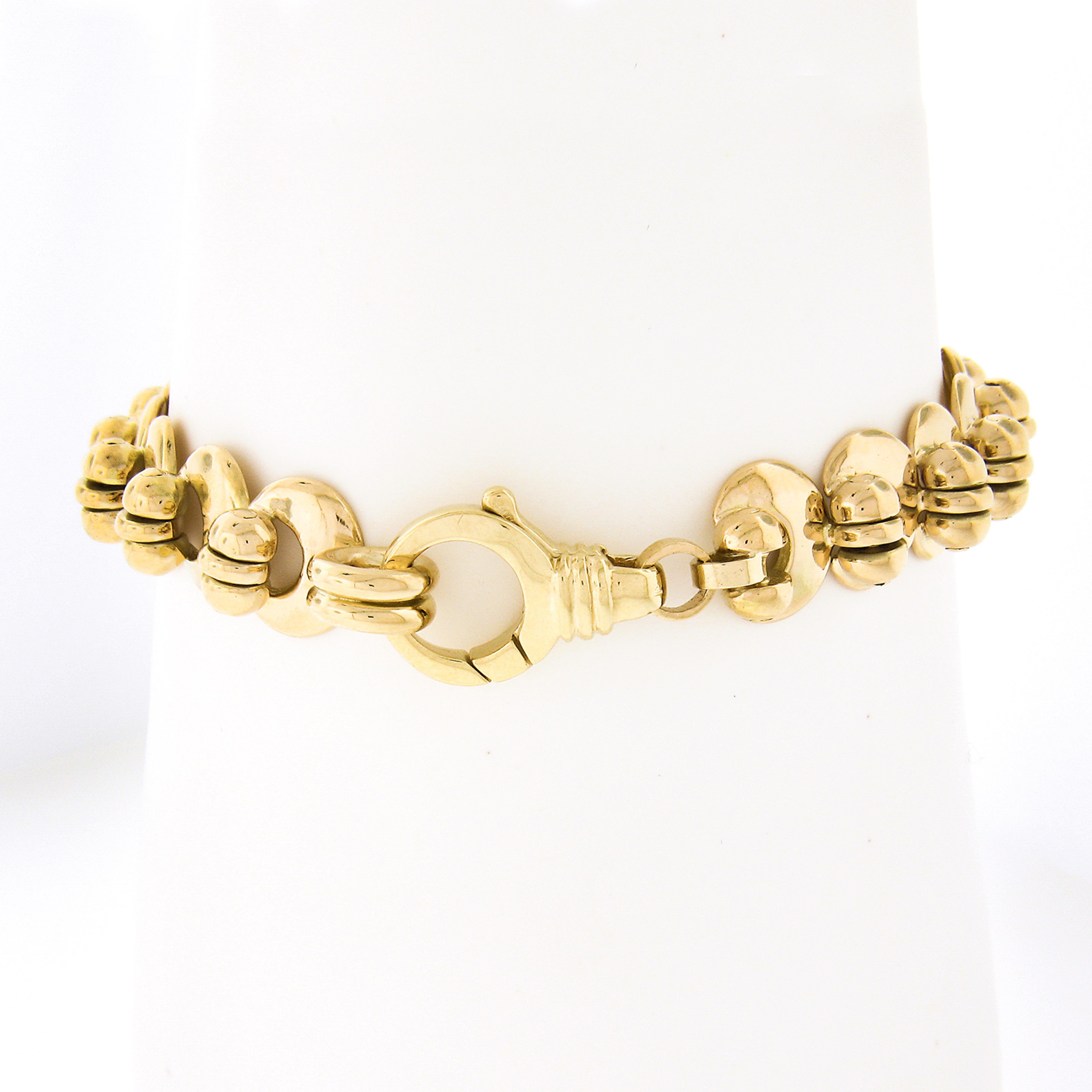 Fancy Handmade 18K Yellow Gold 6.5