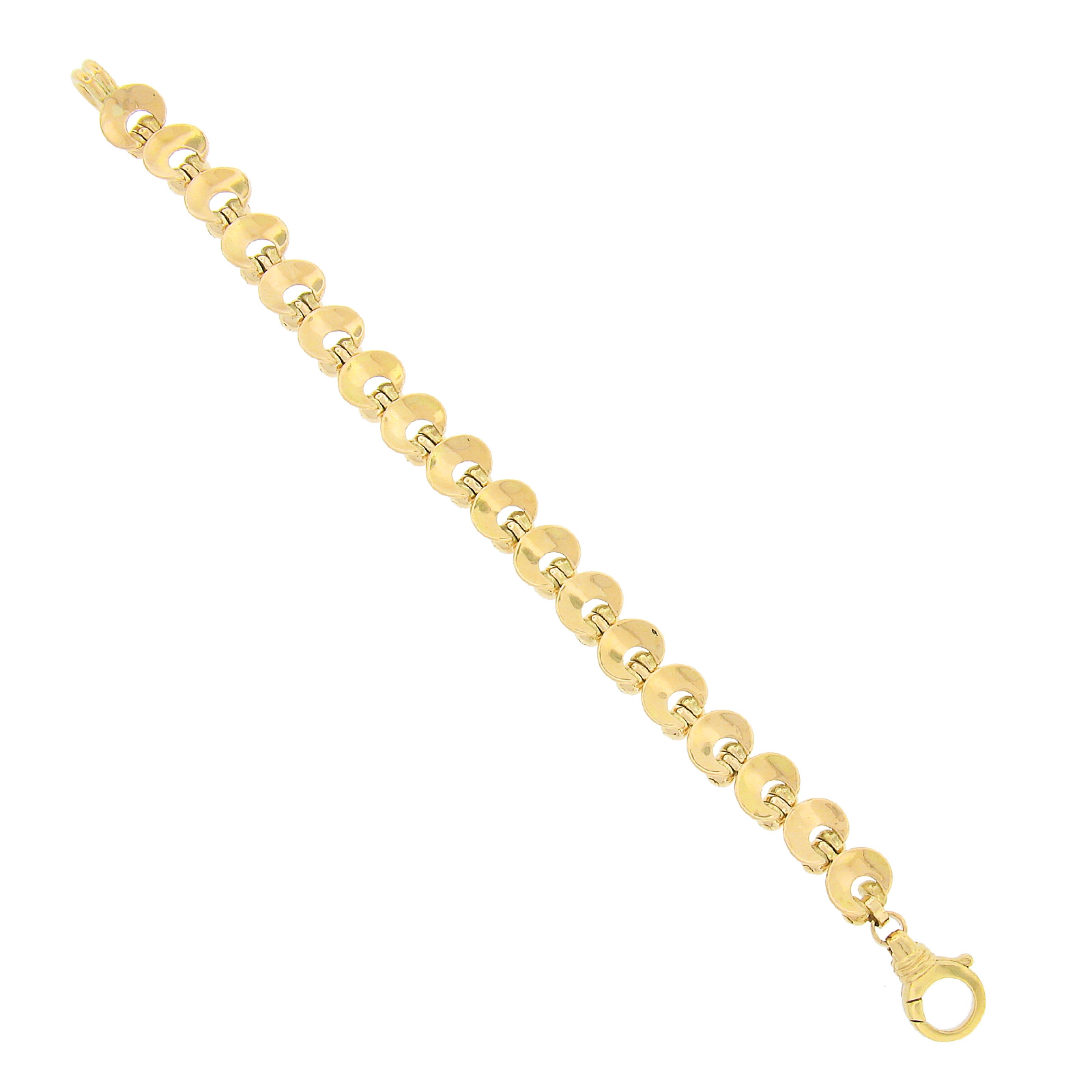 Fancy Handmade 18K Yellow Gold 6.5