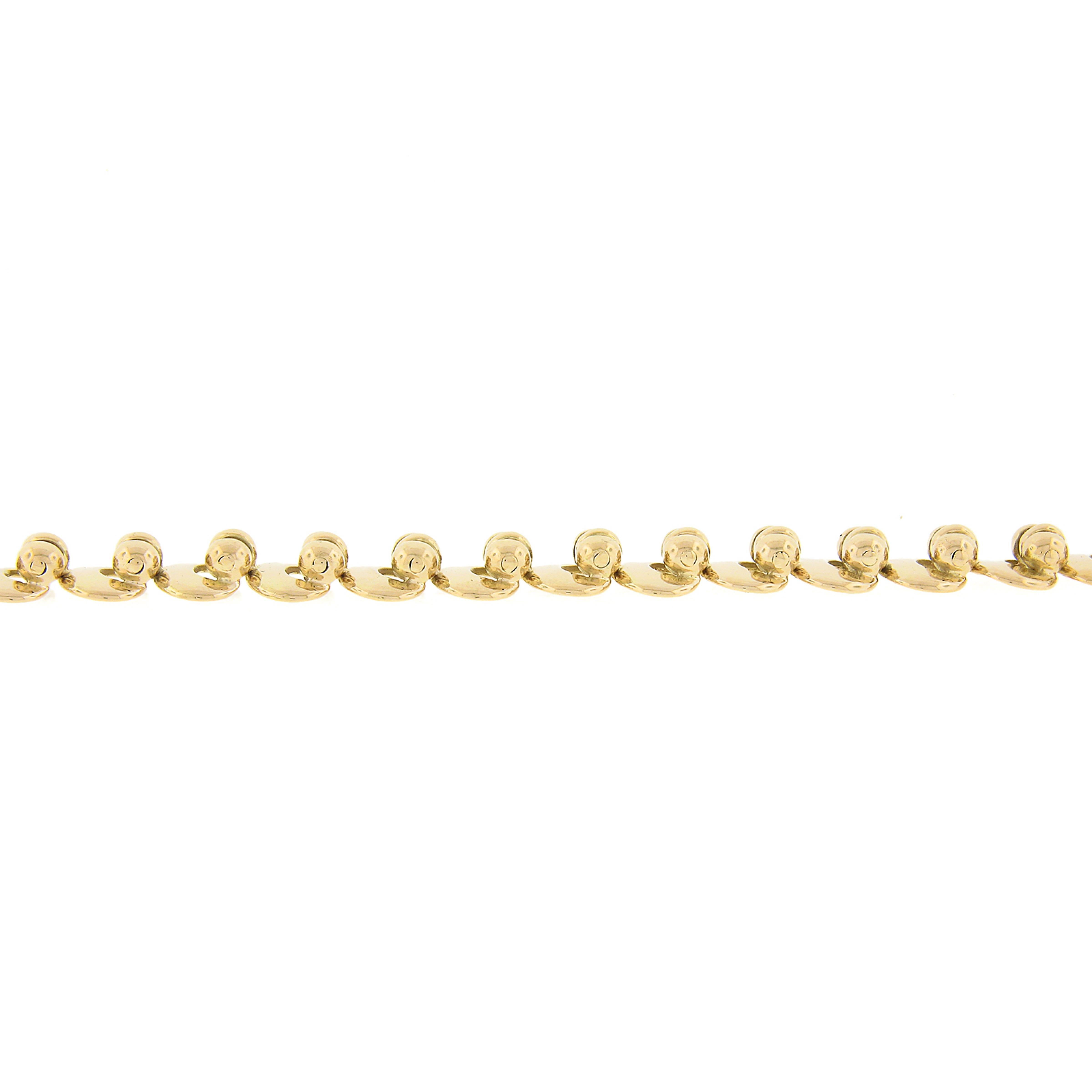 Fancy Handmade 18K Yellow Gold 6.5