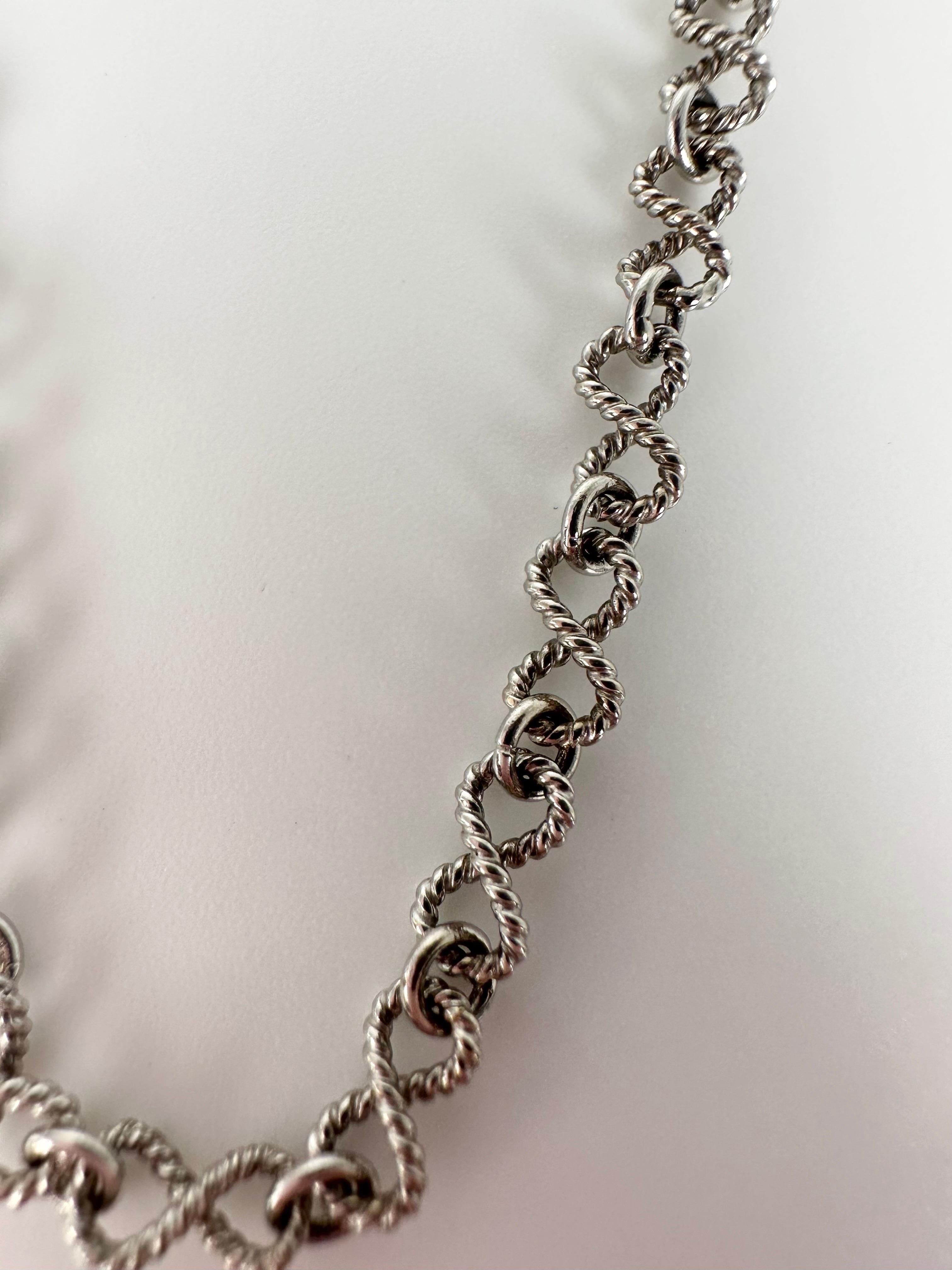 Women's or Men's Fancy infinity chain necklace 17