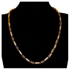 Fancy Infinity Link Chain Necklace in 14k Yellow Gold