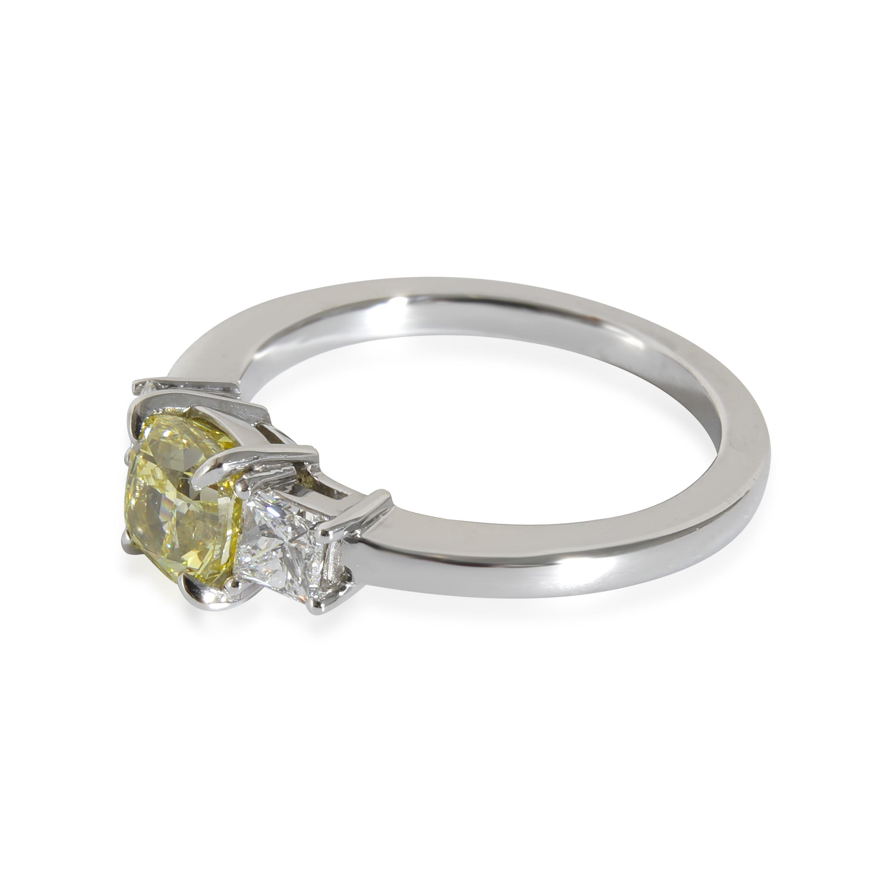 Fancy Intense Yellow Cushion Engagement Ring in Platinum VS1 1.31 CTW

PRIMARY DETAILS
SKU: 131906
Listing Title: Fancy Intense Yellow Cushion Engagement Ring in Platinum VS1 1.31 CTW
Condition Description: Retails for 13000 USD. In excellent