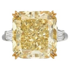 Fancy Intense Yellow Diamond Ring – 16.05 Carats, vS2 GIA 2181005741 -