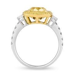 Fancy Intense Yellow Diamond Ring, 2.01 carats