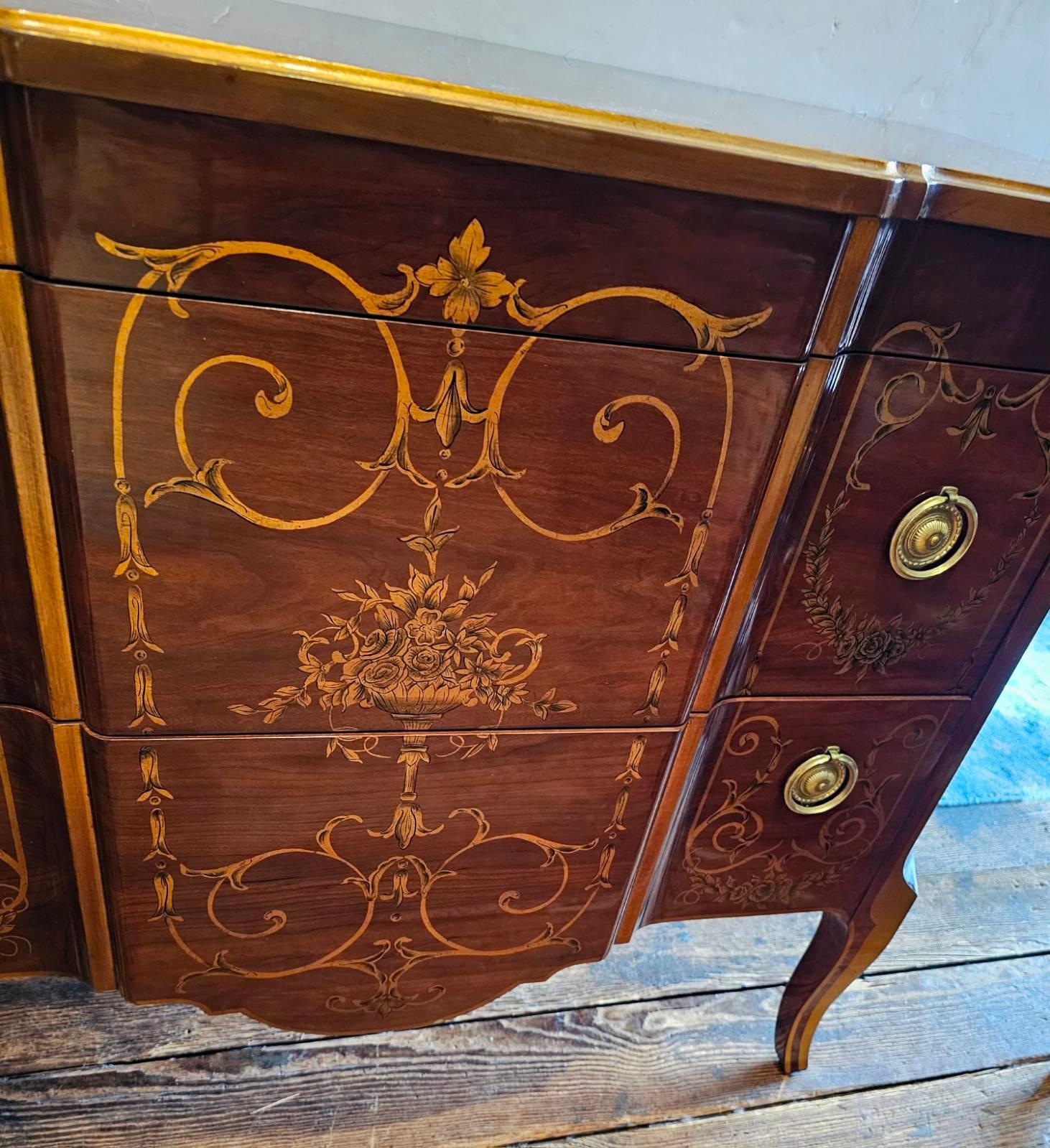 Fancy John Widdicomb Regency Style Two Drawer Commode In Good Condition For Sale In Hopewell, NJ