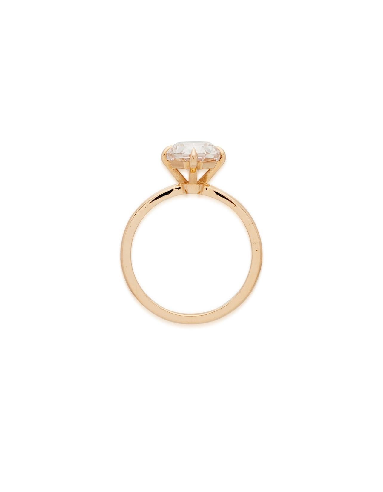 light brown diamond ring