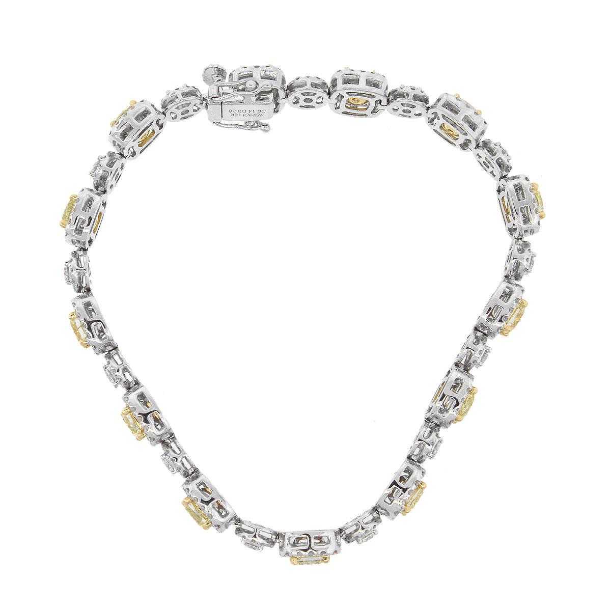 yellow diamond bracelet