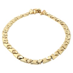 Fancy Link 14 Karat Yellow Gold Necklace