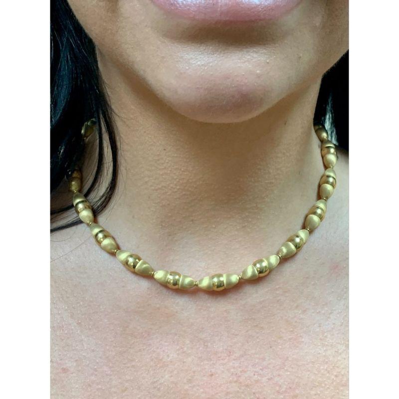 Fancy Link Halskette aus 18K Gelbgold, ca. 1970er Jahre im Zustand „Gut“ in Beverly Hills, CA