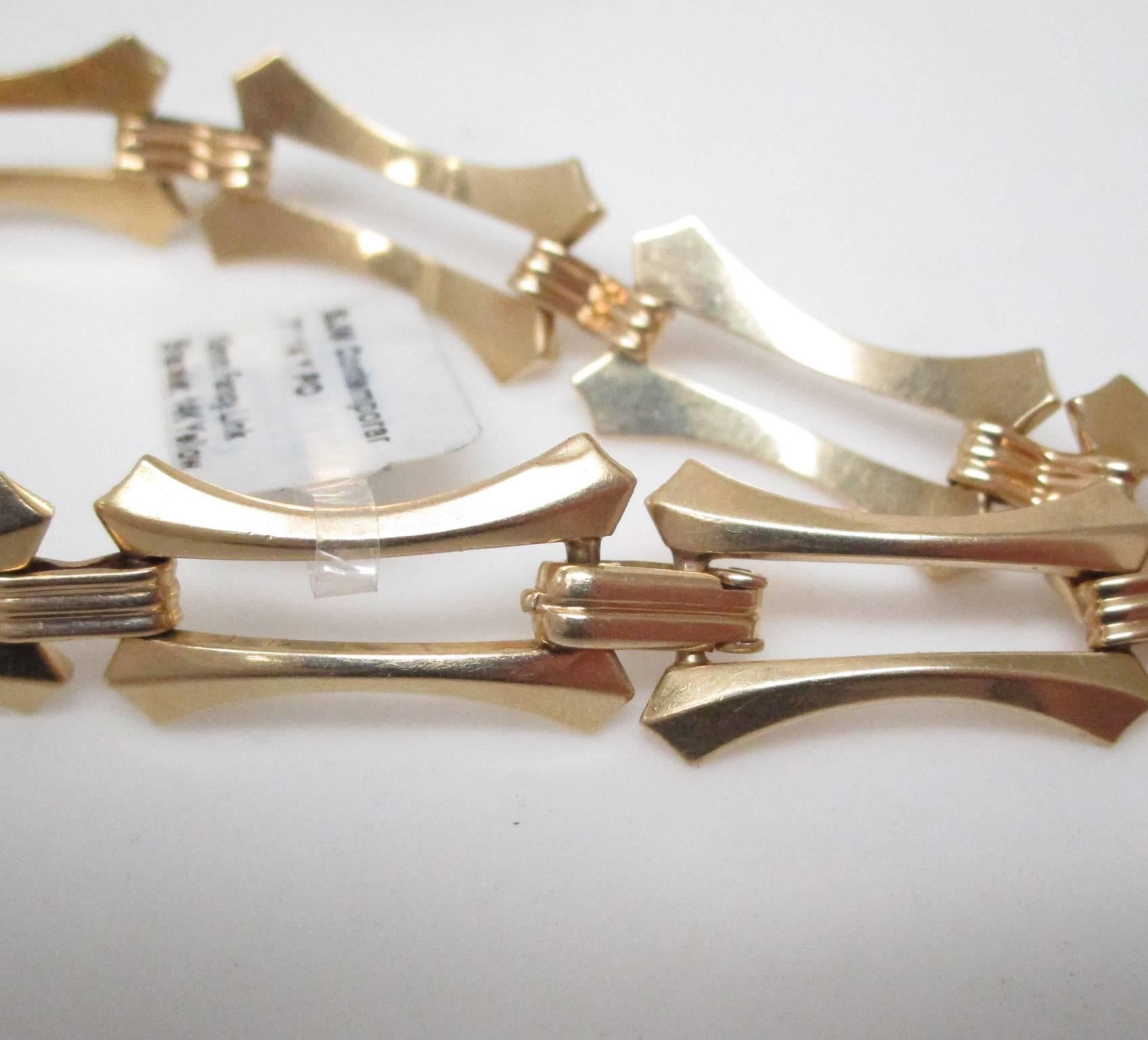 Fancy Link Gold Bracelet 2