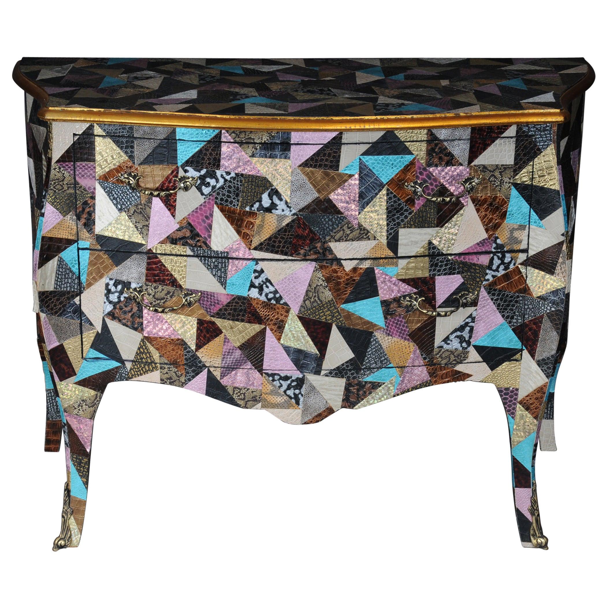 Fancy Modern Designer Chest of Drawers in Baroque Style For Sale