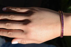 Fancy Multi Color 10 Ct Sapphire Tennis Bracelet